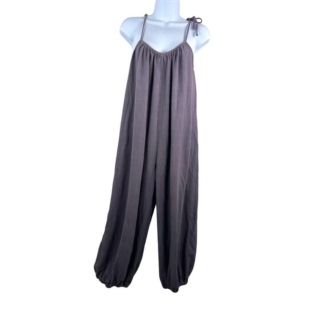 Rachel‎ Pally lagen linen blend Alexandra Jumpsuit sz XS purple Gray boho